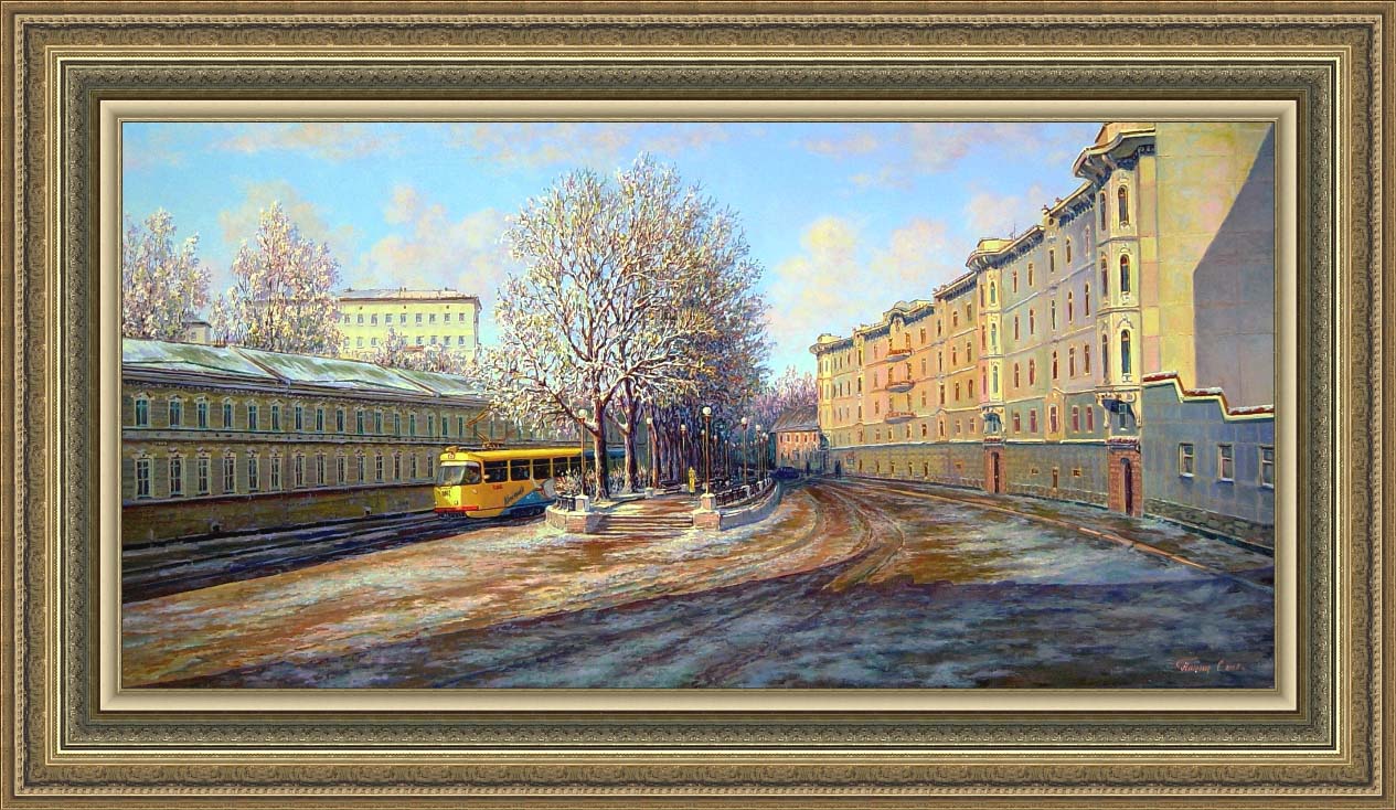 Живопись, московский пейзаж, современный городской пейзаж, художник Сергей Панин