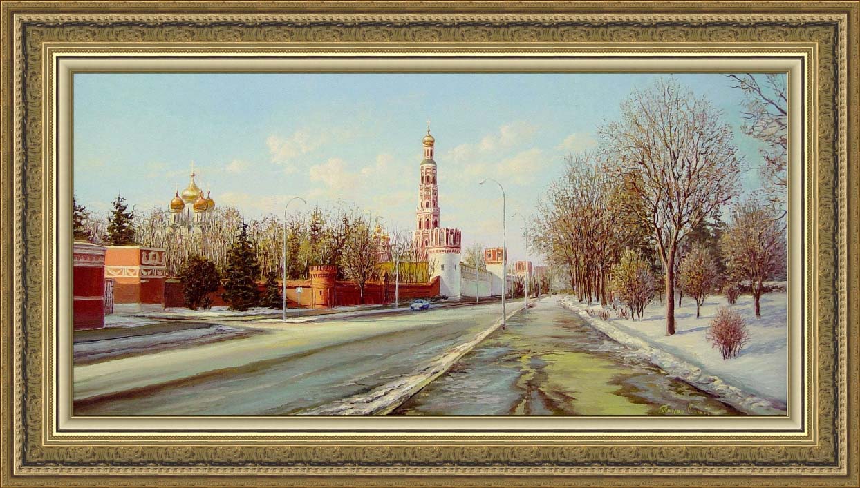 московский пейзаж, современный городской пейзаж, художник Сергей Панин