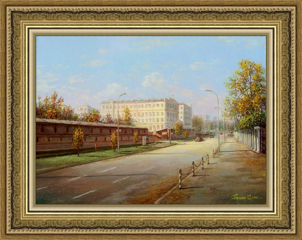 московский пейзаж, современный городской пейзаж, художник Сергей Панин