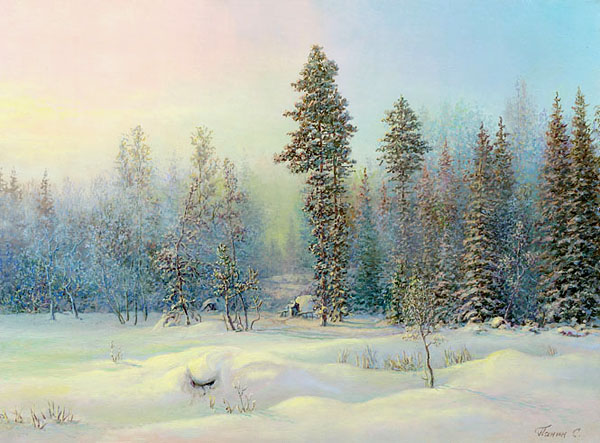 Купить зимний пейзаж художника Сергея Панина